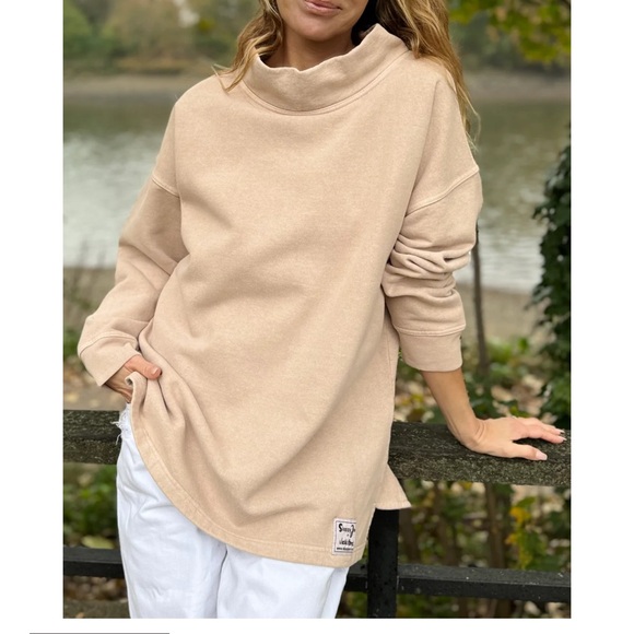 Cozy High Neck Sweater, Color Taupe, Size 2 (see chart) - Picture 1 of 7